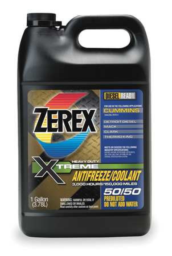 ZEREX ZXPCRU1 Antifreeze Coolant,1 gal.,RTU