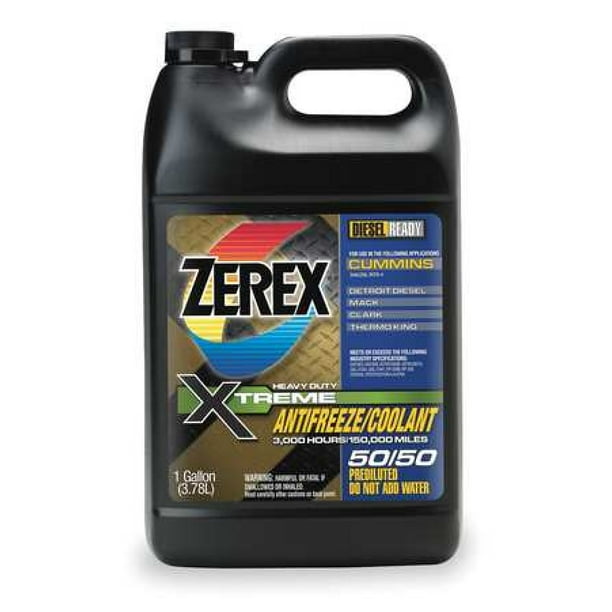 ZEREX ZXPCRU1 Antifreeze Coolant,1 gal.,RTU