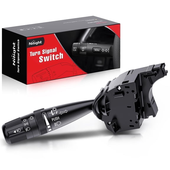 Nilight Turn Signal Switch Compatible with 2007-2018 Jeep Wrangler Compass Patriot 2008-2010 Grand Cherokee Liberty 2007-2014 Dodge Avenger Nitro 2007-2010 Chrysler PT Cruiser Sebring