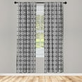 thumbnail image 3 of Ambesonne Black and White Curtains, Celtic Star, Pair of 28"x84", Black White, 3 of 5