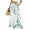 Sky Blue_#01, variant on Sewkxo Boho Wide Leg Pants for Women High Waisted Floral Floral Palazzo Pants Flowy Loose Beach Trousers with Pockets,Blue M