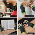 thumbnail image 4 of Support de Poignet, Manchon de Compression pour Poignet Gants Sans Doigts avec Sangle Réglable pour Soulagement de la Douleur de l'Arthrite Tendinite, Manchons Confortables pour Tunnel Carpien Main Poignet Articulation Soutien Sportif (Unité), 4 of 6