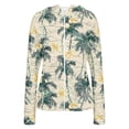 thumbnail image 3 of cocolona Womens Zipper Hoodies Long Sleeve Thumb Hole Printed Sweatshirts Casual Beach Vacation Sun Protection Tops, 3 of 5
