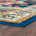 thumbnail image 5 of Transitional 8x10 Area Rug (7'10'' x 10'3'') Oriental Aqua, Navy Living Room Easy to Clean, 5 of 9