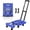 Blue, variant on Folding Hand Truck, 500 LB Heavy Duty Luggage Cart, red