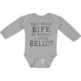 thumbnail image 3 of Inktastic Cellist Music Gift for Cello Player Boys or Girls Long Sleeve Baby Bodysuit, 3 of 5