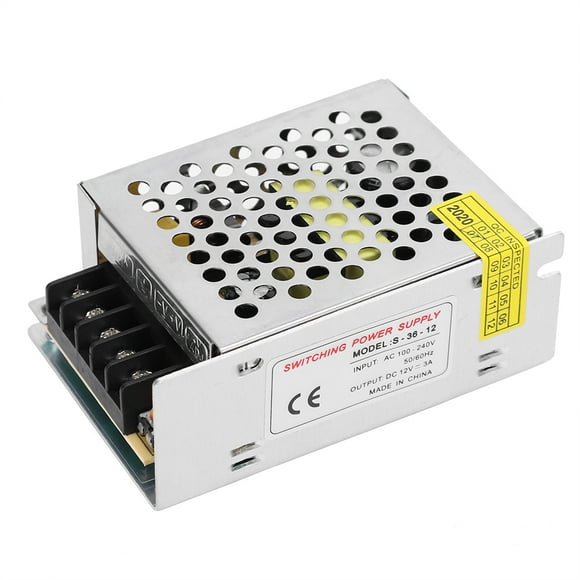 DC12V Switch Power Supply Driver Adapter, LED Light Bar Power Supply for Industrial Automation, LED Display, Computer Engineering, Aluminum Alloy Material,