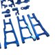 thumbnail image 2 of Piezas de chasis de metal de aleación de aluminio premium duraderas perfecl para Slash 4X4 HQ727 1:10 Scale RC Truck W001 Azul, 2 of 5