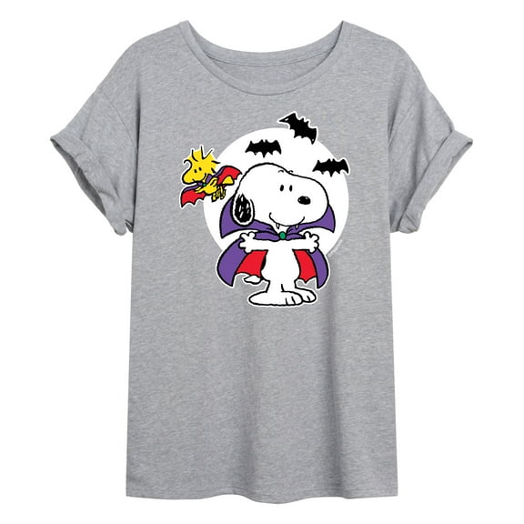 Peanuts - Snoopy Woodstock Vampire - Women's Oversized T-Shirt