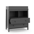thumbnail image 4 of Storkcraft Alpine 2-Drawer Infant Changing Table Dresser, Gray, 4 of 15