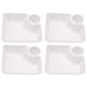 thumbnail image 1 of 4 piezas de plástico para servir bandeja de platos bandeja de alimentos para bocadillos galletas de comida papas fritas, 1 of 6