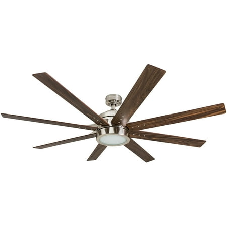 Honeywell Xerxes 62 Brushed Nickel Led Remote Control Ceiling Fan