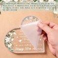 thumbnail image 2 of Wedding Gift for Her Years of Marriage Gift Happy Anniversary Present for Woman Acrylic Heart Marriage Keepsake for Wife Husband Girlfriend Boyfriend (50th Style), 2 of 7