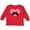 Red, variant on Inktastic Kawaii Mustache Heart Girls Long Sleeve Toddler T-Shirt