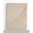 thumbnail image 2 of Queen Size Sheet Set, Hotel Luxury Bed Sheets, Extra Soft, Deep Pockets, Bamboo Derived Rayon, Breathable and Cooling Sheets, Wrinkle Free-Beige, 2 of 5