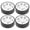 White, variant on Suodoka 1/10 Scale RC Car Drift Tires 4pcs Plastic Wheel Rims with Rubber Tires 2.5 inches White