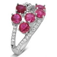 thumbnail image 3 of Unique 2 Carat Red Ruby and Diamond Ring for Women, 3 of 4