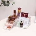 thumbnail image 4 of Make Up Organizer Cq, encimera acrílica transparente con 3 cajones, 4 of 6
