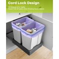 Rosaver Garbage Can Bands Cord Lord Design Adjustable Large Trash Can
