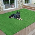 thumbnail image 1 of Sweethome Prairie Collection Intérieur et Extérieur Vert Gazon Gazon Artificiel Tapis 66" X 93" Vert Gazon Artificiel / Tapis pour Animaux de Compagnie avec Support en Caoutchouc, 1 of 5