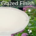 thumbnail image 3 of Sunnydaze Subtle Transitions Freestanding Ceramic Outdoor Bird Bath, UV-Resistant Twilight, 3 of 11