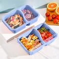 thumbnail image 6 of Gumesh Bento Snack Box Containers, 2 Compartment Divided Stackable Food Storage Containers , Meal Prep Lunch Container, 6 of 6