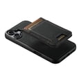 thumbnail image 2 of ELEHOLD for iPhone 16 Plus Case, Compatible with Mag Safe Accessory, 2 in 1 Detachable Magnetic Card Holder Faux Lychee Pattern Leather Kickstand Wallet Case for iPhone 16 Plus,Black, 2 of 7