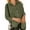Army Green, variant on Lolmot Women Denim Shirt Collared Back Split Jean Shirts Long Sleeve Button Down Popular Blouses with Pockets Classic Basic Solid Blouse Jacket