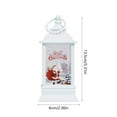 thumbnail image 3 of Anhility Glowing Santa Lantern Christmas Ornament, Portable Holiday Decoration for Tree or Table Centerpiece, Luminous Festive Home Decor Gift Idea for Friends and Family, 5.31x2.36x2.36in, 3 of 6