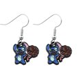 thumbnail image 1 of Pendientes de pareja de Ángel de puntada, colgante de Lilo & Stitch, figura de dibujos animados Kawaii, accesorios, 1 par, 1 of 5