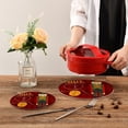 thumbnail image 7 of SKYSONIC Red Nutcracker Nuts Pot Holders Trivets, 2 Pcs Heat Resistant Trivets,Merry Christmas Cotton Thread Weave Mats for Hot Pads Pans Pot Bowl Teapot for Kitchen Decor, 7 of 7