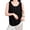 Black, variant on Summer Tank Tops for Womens Solid Color Sleeveless Henley Round Neck Blouses Loose Comfortable for Daily Wear Red