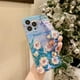 thumbnail image 5 of For iPhone 16 Pro Max Case with Strap Kickstand, Shoulder Lanyard Floral Pattern IMD TPU Phone Cover, 5 of 5