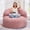 Chevron Pink, variant on Hobestluk 3FT Bean Bag Chair for Adults with Memory Foam Filler Giant Beanbag with Faux Fur Cover for Bedroom (Plush Grey,Large)
