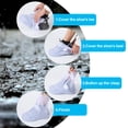 thumbnail image 6 of Uxcell XL TPE Reusable Foldable Overshoes Rain Galoshes Waterproof Shoe Cover, Pink, 6 of 6