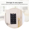 thumbnail image 3 of Iumwxz Hanging Storage Organizer with Multiple Pockets Canvas Fabric Wall or Door Mounted Organizer for Bathroom Bedroom Kitchen Closet Dormitory 28.34x14.96 Inches in Black White or Gray, 3 of 6
