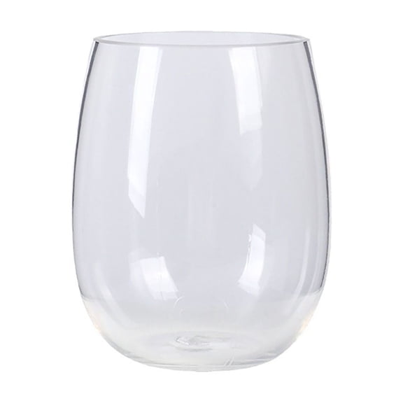 QYXQPYO Clearance Shatterproof Plastic Wine Glasses, Durable and Lightweight, Perfect for Parties and Outdoor Use, Set of 1, Safe, Non-Breakable Wine Cups, Clear