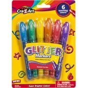 Cra-Z-Art Washable Glitter Markers - 6 Count