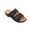 Black, variant on Hoshose Summer New Womens Slide Sandals Solid Color Hook&Loop Non Slip Casual Dressy Beach Sandals Breathable