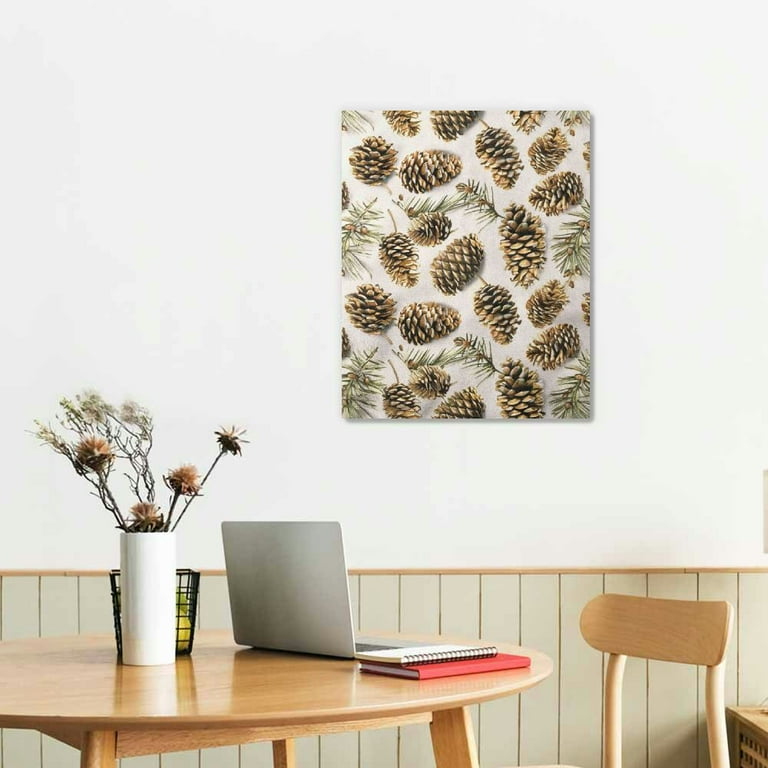 bciig-pine-cones-fine-art-aesthetic-wall-painting-for-home-office-wall-decor-ready-to-hang-canvas-living-room-bedroom-farmhouse-bathroom-decor-pictures-art-classroom-kitchen-style-walmart-com for Aesthetic Bedroom Free Printable Wall Art BCIIG Pine Cones Fine Art Aesthetic Wall Painting for Home Office Wall Decor, Ready to Hang Canvas Living Room Bedroom Farmhouse Bathroom Decor Pictures Art, Classroom Kitchen Style - Walmart.com for Aesthetic Bedroom Free Printable Wall Art