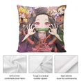 thumbnail image 5 of Kamado Nezuko Pillow Case Soft Pillow Cover Pillowcase Decorative Cushion Cover Home Decor 18 "x18 ", 5 of 8