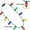 Multicolor, variant on LED Light Up Necklace Christmas Light Necklace with 9 Large Multicolor Bulbs, Battery Operated Wearable Lights for Christmas Party Ugly Sweater Contest Family Photo Night Event Festival Decoration