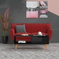 thumbnail image 1 of vidaXL Coffee Table High Gloss Black 100x49.5x43 cm Engineered Wood, 1 of 4