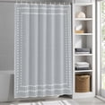thumbnail image 6 of Shower Curtains for Bathroom-48"x72",Grey Solid Color Waterproof Bath Curtain Grommet Shower Curtain Set with Hooks,, 6 of 9