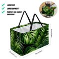 thumbnail image 2 of Tropical Jungle Palm Leaves Large Capacity Foldable Laundry Organizer Storage Bins Beach Bag Storage Bag Reusable Oxford Cloth, 2 of 7