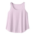 thumbnail image 4 of OSOLU Solid Color Women Tank Tops Sleeveless Eyelet Embroidery Neck Loose Fit Casual Summer Shirts Cute Dailywear, 4 of 4
