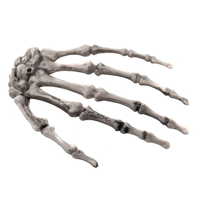 Miangastore 1 Pair Skeleton Hand Bone Scary Skeleton Decorations Plastic Skeleton Bone Hands