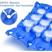 NOGIS Air Inflatable Seat Cushion Blue Makes Any Seat Comfortable, Unique Adjustable Firmness & Easy Inflation for Travel, Pressure Point Pain Relief for Wheelchair Car Office