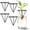4pcs-S2, variant on Avocado Planter Avocado Seed Starter Vase Metal Triangular Sprouting Kit with Wooden Base Plant Pot for Easy Seed Germination Gardening Lovers Home Office Table Decoration,Black