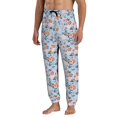 thumbnail image 4 of Sweatpants for Men - Rose Flowers Blue a Adjustable Elastic Band Mens Joggers With Pockets, Athletic Workout Gym Casual Track Pants for Men, 4 of 7